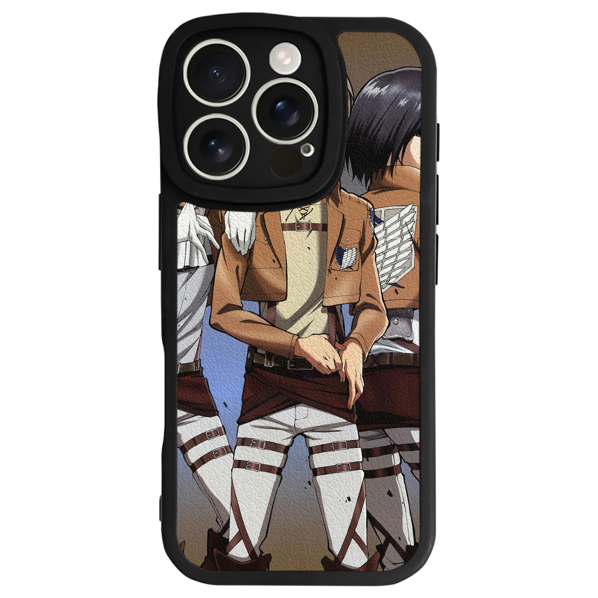 （画像用） 進撃の巨人 Attack on Titan 【iPhone 16シリーズ対応】シリコンスマホケース（レザー調） 材質：シリコン